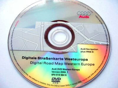 Audi A3 A4 A6 TT R8 RNS-E Navigation DVD 2006 UK Frankreich Benelux Deutschla... - Bild 1 von 4