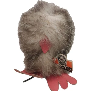 OOKPIK Vintage 1960's Eskimo Arctic Furry Owl Figure Opposum Skin W/Tag Rare! - Picture 1 of 6