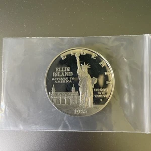 1986-S Statue of Liberty Proof Silver Dollar US Mint Commemorative $1 Capsule - Picture 1 of 2