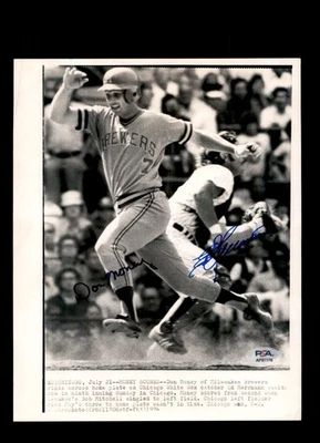 Don Money Ed Herrmann PSA ADN Firmado 8x10 1974 Cable Foto Autógrafo Foto 1 de 2