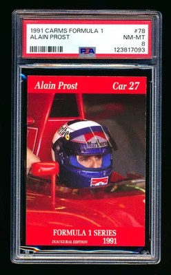 1991 Carms F1 #78 Alain Prost PSA 8 - Image 1 of 2