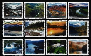 OFF paper #5381 Wild and Scenic Rivers (used set of 12) Forever 2019 _f266 - Picture 1 of 1