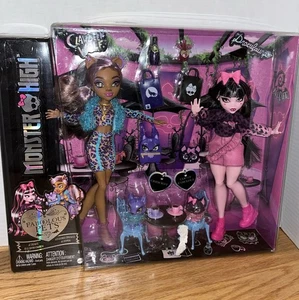 NEU Monster High Faboolous Pets Draculaura und Clawdeen Wolf 2er Pack Fabulous - Bild 1 von 5