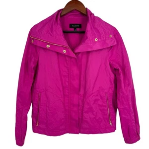 Talbots Sz 6 Hot Pink Jacket Coat Blouse Shirt Top Winter Cozy Artsy Mature - Picture 1 of 8