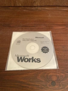 Disque Microsoft Works 7.0 - Enveloppe d'origine - Photo 1/2