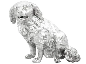 Antique German Silver Dog Sugar Box Circa 1890 - Picture 1 of 12