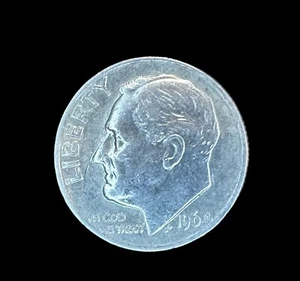 Roosevelt Dime 1964 90 % plata circulada - envío gratuito- - Imagen 1 de 5