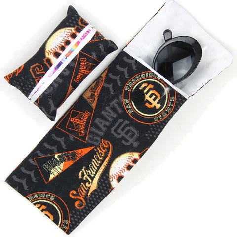 SF Giants Sunglass Case Eyeglass Case Cover Handmade Free Small Tissue Holder Cover