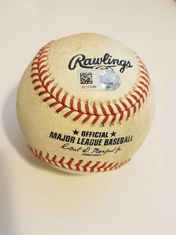 Albert Almora Jr. Game Used Detroit Tigers Rawlings Official MLB Baseball MLB Cover