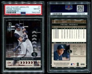 FRANK THOMAS 2001 ABSOLUTE ERINNERUNGSSTÜCKE #7 PSA 8 Pop 1 nur 5 höher - Bild 1 von 3