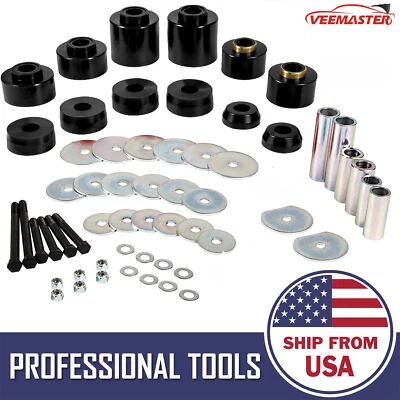 For 1980-1998 Ford F150 F250 F350 2WD 4WD 4.4123R Body Mount Bushing Set - Image 1 of 4