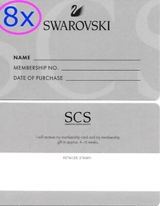 SWAROVSKI CRISTAL SCS | TARJETAS DE MEMBRESÍA TEMPORAL NUEVO CONJUNTO DE 8 RARAS RETIRADAS - Imagen 1 de 6