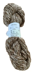 100g Alpakawolle von unseren Tieren - Goofy, Fussel - braun-meliert - Picture 1 of 2