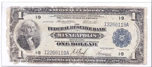 $1 1918 Federal Reserve ๐บ๐ธ MINNEAPOLIS Minnesota MN ๐บ๐ธ FR735 I-9 ๐บ๐ธ - Picture 1 of 2