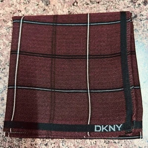 CLASSIC RED CHECKED ART HANDKERCHIEF VINTAGE PLAIN COTTON MEN POCKET SQUARE 18" - Picture 1 of 3