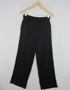 Sportsgirl Pants Womens 10 Black Wide Leg High rise Flowy Trousers Work Office - Picture 1 of 16