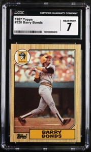 1987 Topps #320 Barry Bonds RC  CGC 7 - 1401020504013 - Picture 1 of 2