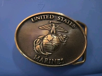 USMC Brass Belt Buckle - Image 1 of 2