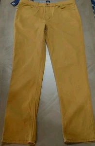 Gap NWT Mens 36x32 Brown Slim Fit Stretch  Slant Pocket Double Beltloop Pant 281 - Picture 1 of 9