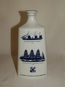 Porzellan Flasche NORDDEUTSCHER LLOYD BREMEN - Picture 1 of 8