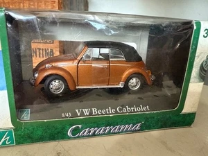 1.43 VW BEETLE CABRIOLET CARARAMA MODELS DIECAST - Picture 1 of 1
