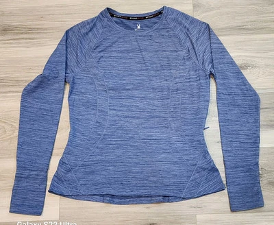 Camisa Spyder Active Para Mujer Elastizada Transpirable Manga Larga Azul Claro Brezo M Foto 1 de 4
