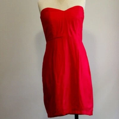 Judith March Strapless Fit and Flare Hot Pink Pinup Retro Corset Dress Size M - Image 1 of 4