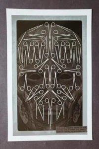 Todd Slater "Nine Inch Nails" Poster Druck montiert Offset Lithographie 2015 Rep - Bild 1 von 1