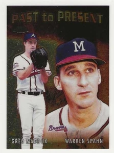 2001 Topps Chrome Past to Present #02 Greg Maddux Warren Sparn Braves BV$8 - Foto 1 di 1