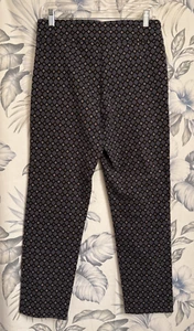 Krazy Larry Damen geometrisch Rauten hoch tailliert Stretch Hose Größe 10 neu ohne Etikett - Bild 1 von 4