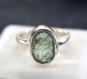 925 Sterling Silver Ring BIS Hallmark with Certified Natural Emerald Gemstone R2 - Picture 1 of 11