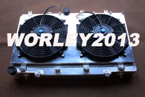 Aluminum radiator + fan shroud for Subaru IMPREZA WRX / STI 2.0 2.5 2002-2007 MT - Bild 1 von 12