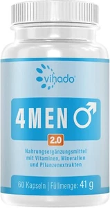 Vihado 4MEN 2.0 - Männer Kapseln extrastark - DAUERHAFT Rezeptur 60 Kapseln - Bild 1 von 7