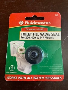 SELLO DE VÁLVULA DE RELLENO DE INODORO para modelos 200, 400 y 747 ¡NUEVO! Fluidmaster 242 - Imagen 1 de 2
