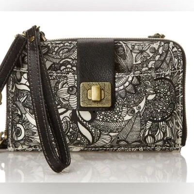 Sakroots “Peace” Black/White Spirit Desert Smartphone Wallet/Wristlet - Image 1 of 4