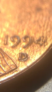 1994 Double D Penny Error - Picture 1 of 3