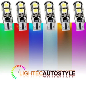 2x ERROR FREE CANBUS 9 SMD LED XENON W5W T10 501 CAR SIDE LIGHT BULBS HID AMBER - Picture 1 of 8