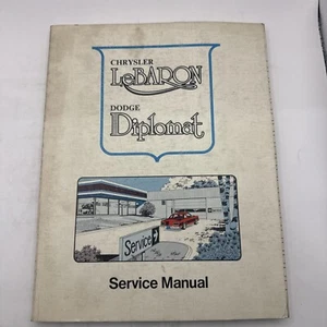 Chrysler LeBaron Dodge Diplomat 1977 Service Repair Shop Manual Supplement - Picture 1 of 3