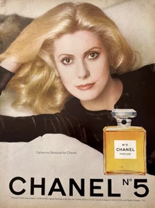 *Solo anuncio* Catherine Deneuve para Chanel No5 en Vogue 1976 VINTAGE - Imagen 1 de 2