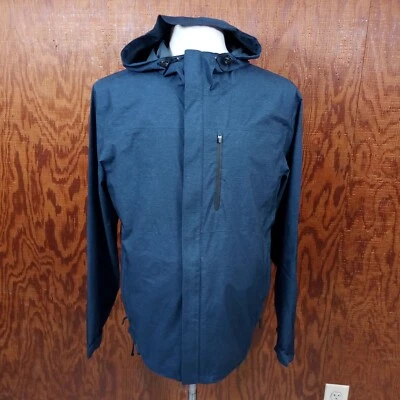 32 Degrees Cool Men’s Windbreaker Jacket Hooded Zipper Front Blue Size M Medium - Image 1 of 4