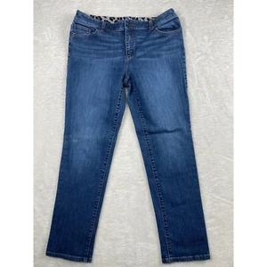Chico's Platinum Denim Jeans Blue Wash Denim Straight Leg Größe 10 Chico's 1,5 - Bild 1 von 7
