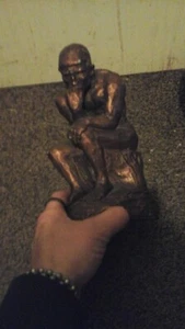 Statue “ THE THINKER”Made Of Plaster/Ceramic - Picture 1 of 4