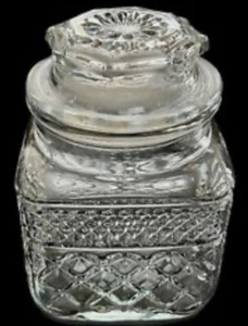 Vintage Anchor Hocking Wexford Clear Canister Storage Jar w/ Lid 6.5” 34 Oz - Picture 1 of 5