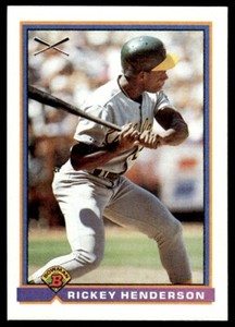 1991 Bowman Rickey Henderson Oakland Athletics #371