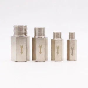 BSP Male to Female Thread Check Valve One Way Non-return Valve Water Oil Gas - Picture 1 of 2