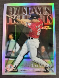 Rifrattore Topps Chrome Season Highlights 1998 Tino Martinez #269 RIFRATTORE - Foto 1 di 2
