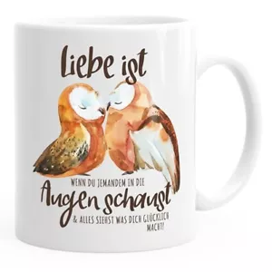 Kaffee-Tasse Liebe ist wenn du jemanden in die Augen schaust Eule Liebe - Bild 1 von 6