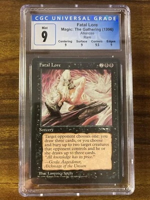 MTG✨FATAL LORE✨Alliances CGC Quad 9’s+ MINT RARE Sorcery RESERVE LIST POP 2 ! - Image 1 of 4
