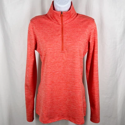 Nike Golf Women's Medium Neon Red/Orange Lucky Azalea Half Zip Pullover - Image 1 of 4