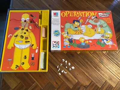 MB Operation The Simpsons Edition Board Game (2005) Complete Tested & working - Image 1 of 3